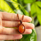 Ariel • Carnelian macrame necklace