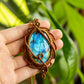 Amalia • Labradorite macrame necklace