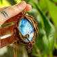 Amalia • Labradorite macrame necklace