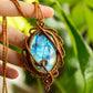 Amalia • Labradorite macrame necklace