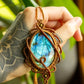 Amalia • Labradorite macrame necklace