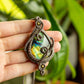 Sage • Labradorite macrame necklace