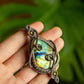 Sage • Labradorite macrame necklace