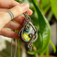 Sage • Labradorite macrame necklace