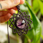 Viola • Amethyst mandala macrame necklace