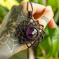 Viola • Amethyst mandala macrame necklace