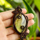 Kamelia • Labradorite macrame necklace
