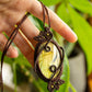 Kamelia • Labradorite macrame necklace