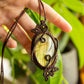 Kamelia • Labradorite macrame necklace