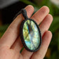 Daya • Labradorite macrame necklace