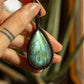 Milena • Labradorite macrame necklace