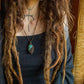 Lisa • Chrysocolla Malachite macrame necklace
