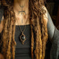 Enola • Black Druzy Onyx macrame necklace