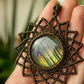 Amalia • Labradorite mandala macrame necklace